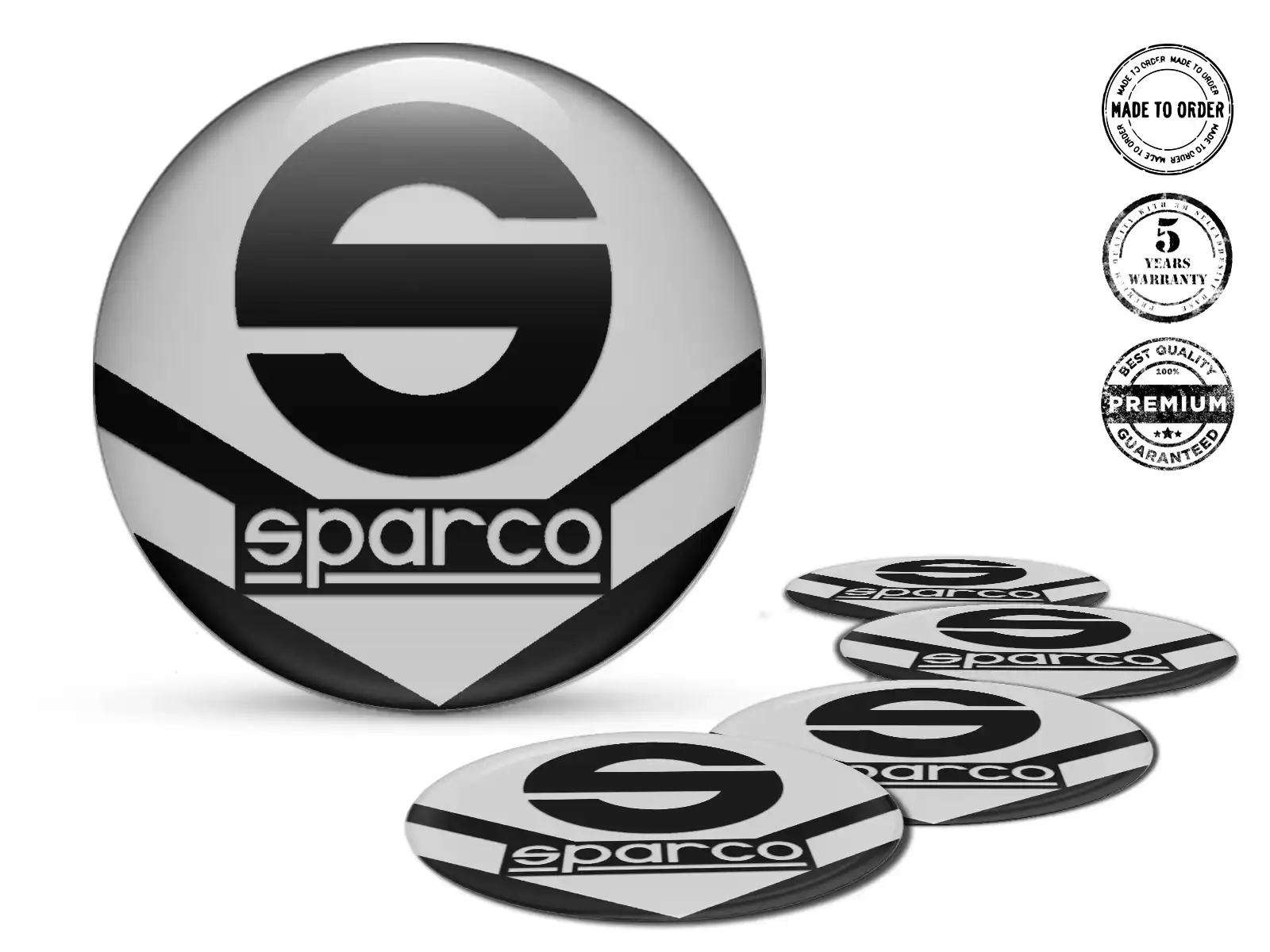 Sparco Dekoration auf Rädern Rennsport-Dome-Sticker